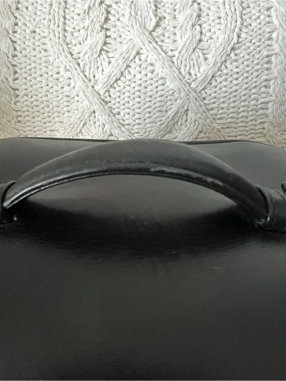 Chanel Black Quilted Leather Top-Handle Vanity with Gold Zipper